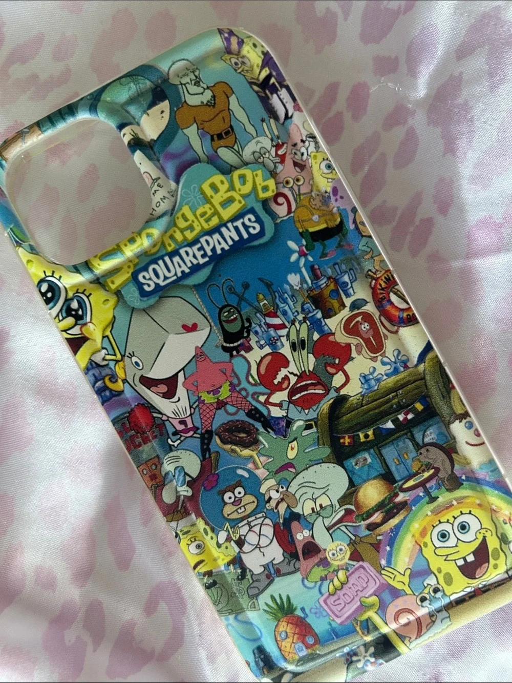 SpongeBob SquarePants iPhone 14 Multicolor Collage Phone Case